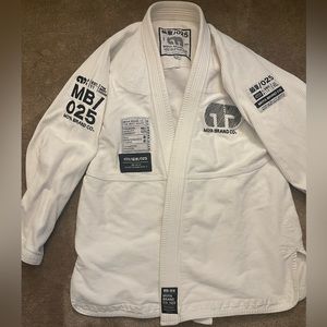 Moya Brand Co. BJJ Gi Size A3 white top and bottom jiu jitsu